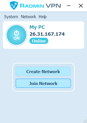 Radmin VPN 浅色界面